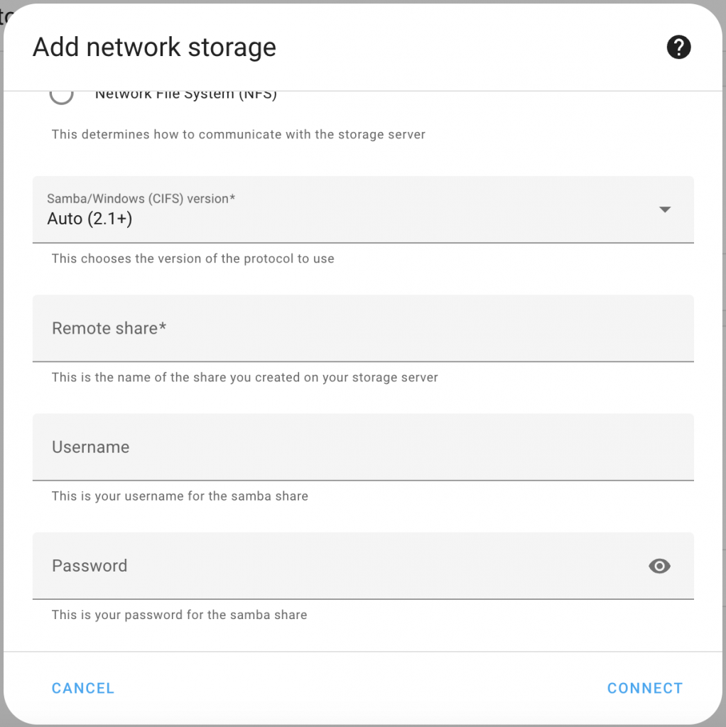 HomeAssistant 2025.1 neue Backups aufs NAS